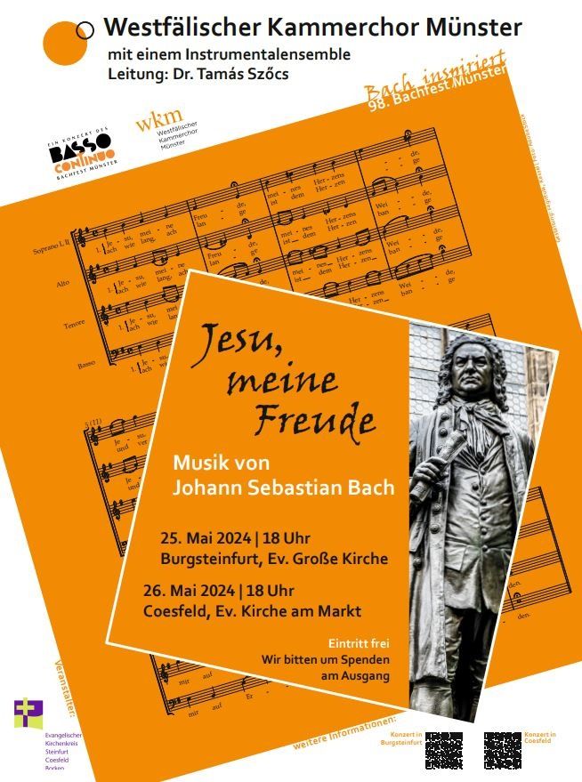 69. Bachfest Münsterland - Konzert Westfälischer Kammerchor Münster